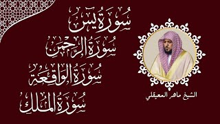 سور لجلب الرزق والبركة بإذن الله تعالى (يس - الرحمن - الواقعة - الملك) l الشيخ ماهر المعيقلي