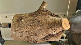 Woodturning a Bowling Ball From a Cherry Log