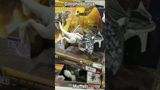 Dilophosaurus grey Jurassic World dinosaur toy figure Mattel