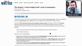 The dangers “vulture hedge-funds” pose to newspapers - Commentary | Today in News Tech