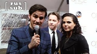 Colin O'Donoghue took over the interview with Sean Maguire and Lana Parrilla