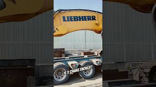 LIEBBHERR 954 Excavator ship with 2 Chainz. Heavy haul! #excavator #liebbherr #ranger #2024