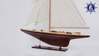 Shamrock Yacht L-  Sailboat model building by Old modern Handicrafts