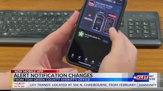 TGC Sheriff's Office Notification Changes
