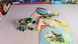 樂高創意百變系列31121三合一C模式：變成了一直青蛙 | LEGO Creator 3-in-1 31121 Crocodile：A Frog  | Quick Build and Review