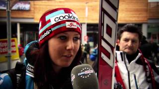 voestalpine Ski WM-Blog - Johanna trifft Vorläuferin Conny Hütter !!