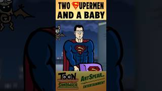 Superman has a Bat-baby - TOON SANDWICH #funny #superman #batman #dc #comics #dcu #animation