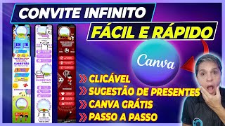 COMO CRIAR CONVITE INFINITO NO CANVA GRÁTIS - INTERATVO | PASSO A PASSO