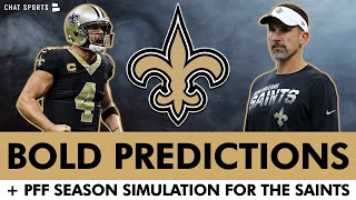 Saints Trade For Raiders WR? Saints BOLD Predictions For 2023 & PFF Season Simulation Reaction