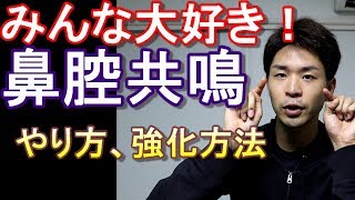 【鼻腔共鳴】やり方と強化方法。高音練習へ移行するのに必須かな