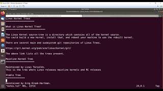 What is Linux Kernel Tree and various types of trees