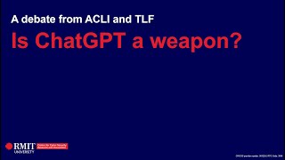 ACLI x TLF: Is ChatGPT a Weapon?