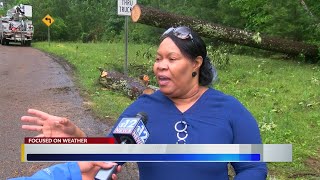 "Trees falling like dominoes.." Witnesses describe tornado in McComb