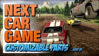 Next Car Game Pre-Alpha Gameplay - Customizable Parts