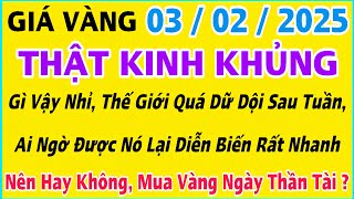 Giá vàng hôm nay 9999 ngày 3/2/2025 | GIÁ VÀNG MỚI NHẤT || Xem bảng giá vàng SJC 9999 24K 18K 10K