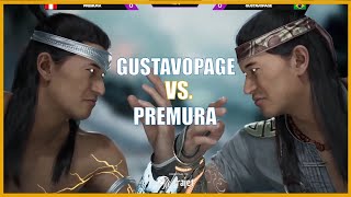 MK1: GUSTAVOPAGE VS PREMURA - LIU KANG MIRROR MATCH -ROAD TO RESPAWN SUR