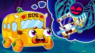 Who Took My Baby Bus On Spooky Halloween | Baby Got Lost on Halloween | Baby Color Kids Songs