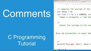 Comments | C Programming Tutorial