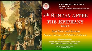 The Seventh Sunday after the Epiphany