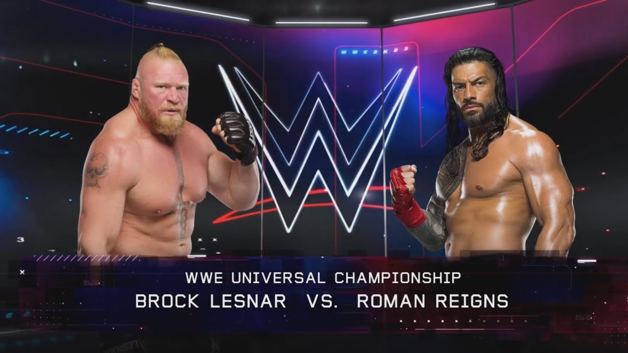 Epic Showdown: Roman Reigns Vs. Brock Lesnar WWE Universal Championship ...