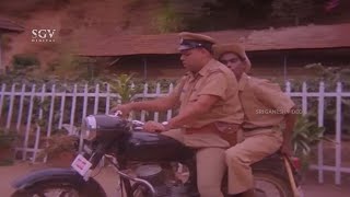 Bank Janardhan and Biradar Reporting Missing Case | Shhh Kannada Movie Comedy Scene