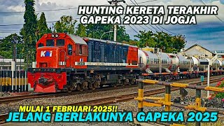 2 HARI JELANG GAPEKA 2025!! Hunting Kereta Api Terakhir Gapeka 2023 Lokomotif CC 201 RnB Merah Biru