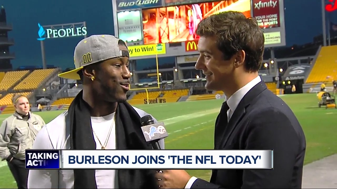 Former Lions WR Nate Burleson Joins CBS Pregame Show 'The NFL Today ...