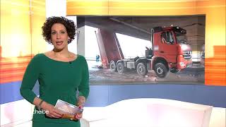 Eichenzell: Lkw steckt unter Autobahnbrücke fest – Aufwendige Bergung