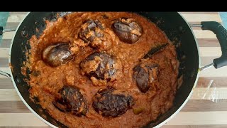 ഹൈദരാബാദ് സ്റ്റൈൽ ഒരു വഴുതനങ്ങ മസാല കറി/Brinjal Masala Curry/Ruby's Kitchen World