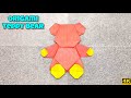 Origami Teddy Bear | Origami toys | Origami tutorial | Paper craft