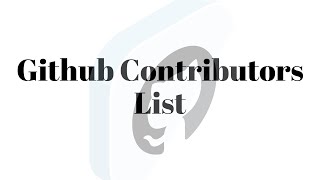 Github Contributors List using Github api html, css & javascript