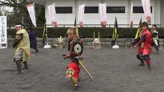 「葵」武将隊◆雷神紅 ｿﾛ:服部正成+戦国の剣+あなたのために…2016.01.30AM