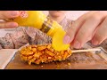 【咀嚼音】チーズラーメンとチーズハットグ🧀🍜｜cheesy corn dog and cheese ramen eating sounds asmr mukbang