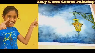 Beautiful Water Colour Painting| DIY Watercolor Painting for Beginners | Lantern Painting