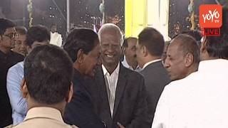 CM KCR Entry and Wishes to Political Leaders and Governor @ President Dinner | YOYO TV Channel