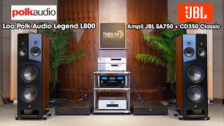 Bộ Đôi Ampli JBL SA 750 + CD350 Classic + Loa Polk Audio Legend L800 - Giá Combo KM: 149tr