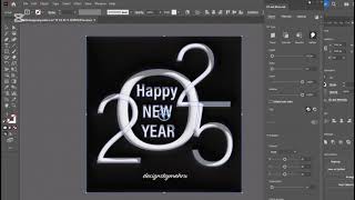 3D inflate Effect in adobe illustrator. Designsbymehru