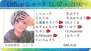 11/7　Officeショータ定例人狼⑧！　ギン視点！