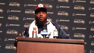 Michael Bennett on what Aaron Rodgers says when he gets hit