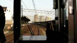 2010.01.11 京阪3001F 快速急行 古川橋付近～寝屋川市発車後。