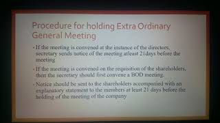 Extraordinary General Meeting