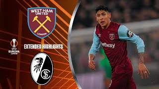West Ham vs. Freiburg : Extended Highlights | UEL Group Stage MD 6 | CBS Sports Golazo