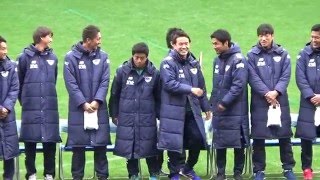 ２０１５サガン鳥栖　報告会入場～月間ＭＶＰ　水沼宏太選手