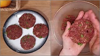 Beef cutlets. You can make them in a pan, oven or grill.