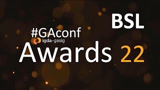 GAconf Awards 2022, with BSL signing