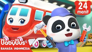 Jika Kereta Sakit, Cepat Pergi Ke Bengkel Kereta Api! | Lagu Anak | BabyBus Bahasa Indonesia