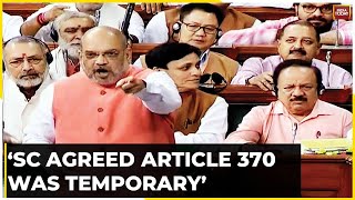 Amit Shah On Article 370: SC Agreed Article 370 Was Temporary  | Amit Shah Hails Article 370 Verdict