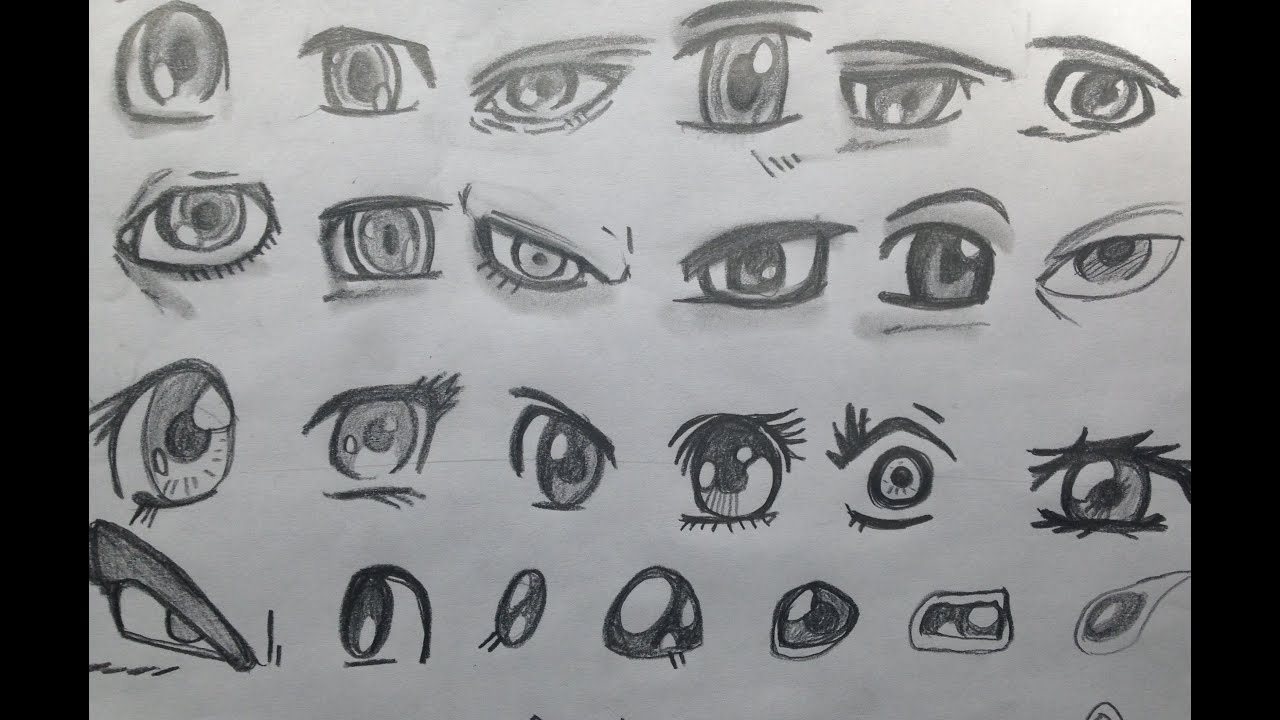 How To Draw Manga Eyes For The Absolute Beginner (2022) - YouTube