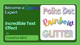 Create Text in any font and pattern! | Canva tutorial