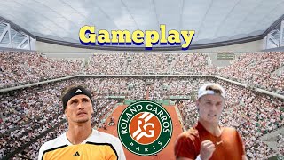 A. Zverev vs H. Rune [RG 24]| Round 4 | AO Tennis 2 Gameplay #aotennis2 #AO2